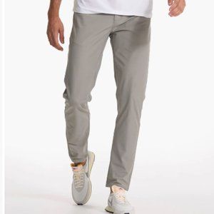 Vuori Meta Pant - Light Grey - 34 Waist